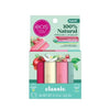 EOS 100% Natural Organic Lip Balm 4Pcs مجموعة العناية بالشفاه