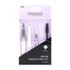 DIAMOND COSMETICS Brow Perfecting Kit 4Pcs بكج العناية بالحواجب 4 قطع