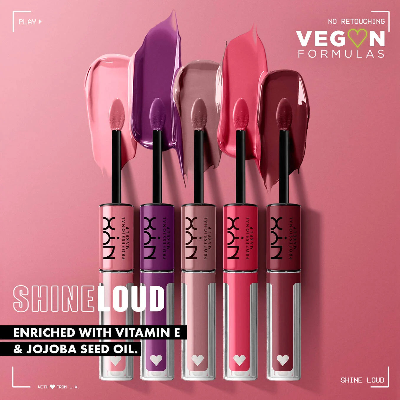 NYX Shine Loud Pro Pigment Lip Shine ملمّع شفاه عالي الصبغة وثبات طويل من نيكس