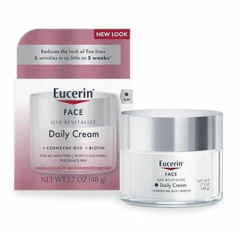 EUCERIN Q10 Revitalize Daily Cream  كريم يومي لتجديد شباب البشرة وتقليل الخطوط الدقيقة