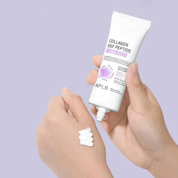 APLB collagen egf peptide Sunscreen 50% واقي الشمس بالكولاجين والببتيدات من البا