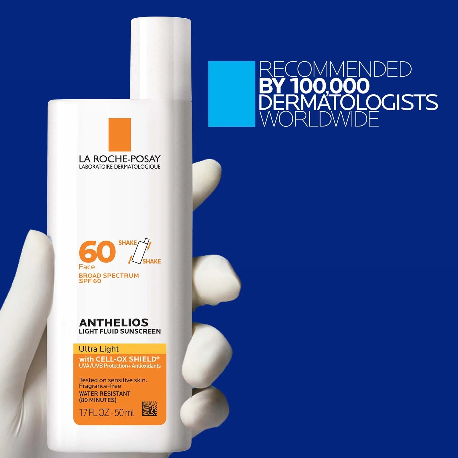 LA ROCHE POSAY 60 Face Broad Spectrum SPF 60 Anthelios Light Fluid Sunscreen Ultra Light واقي الشمس من لاروش بوزيه