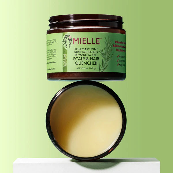 Mielle Rosemary Mint Scalp & Hair Quencher كريم إنعاش فروة الرأس والشعر بإكليل الجبل والنعناع من ميلي