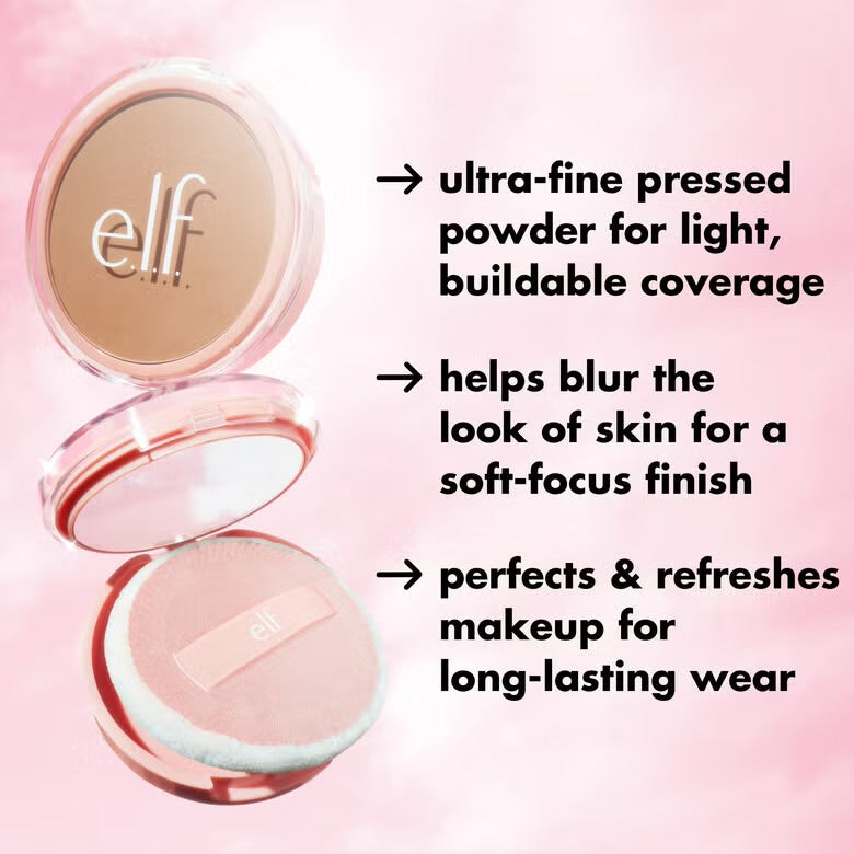 ELF Halo Glow Powder Filter بودرة التثبيت المضغوطة من ايلف