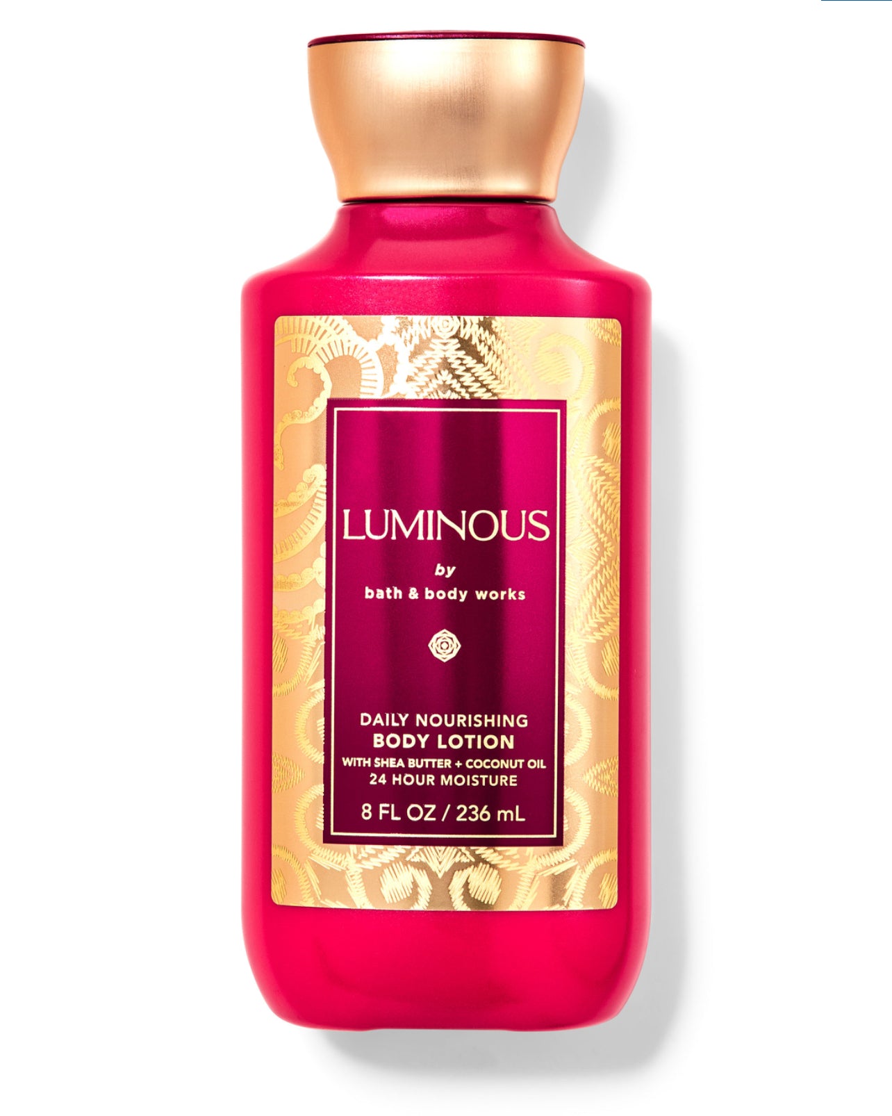 BATH AND BODY WORKS Luminous Daily Nourishing Body Lotion With Shea Butter + Coconut Oil 24 Hours Moisture