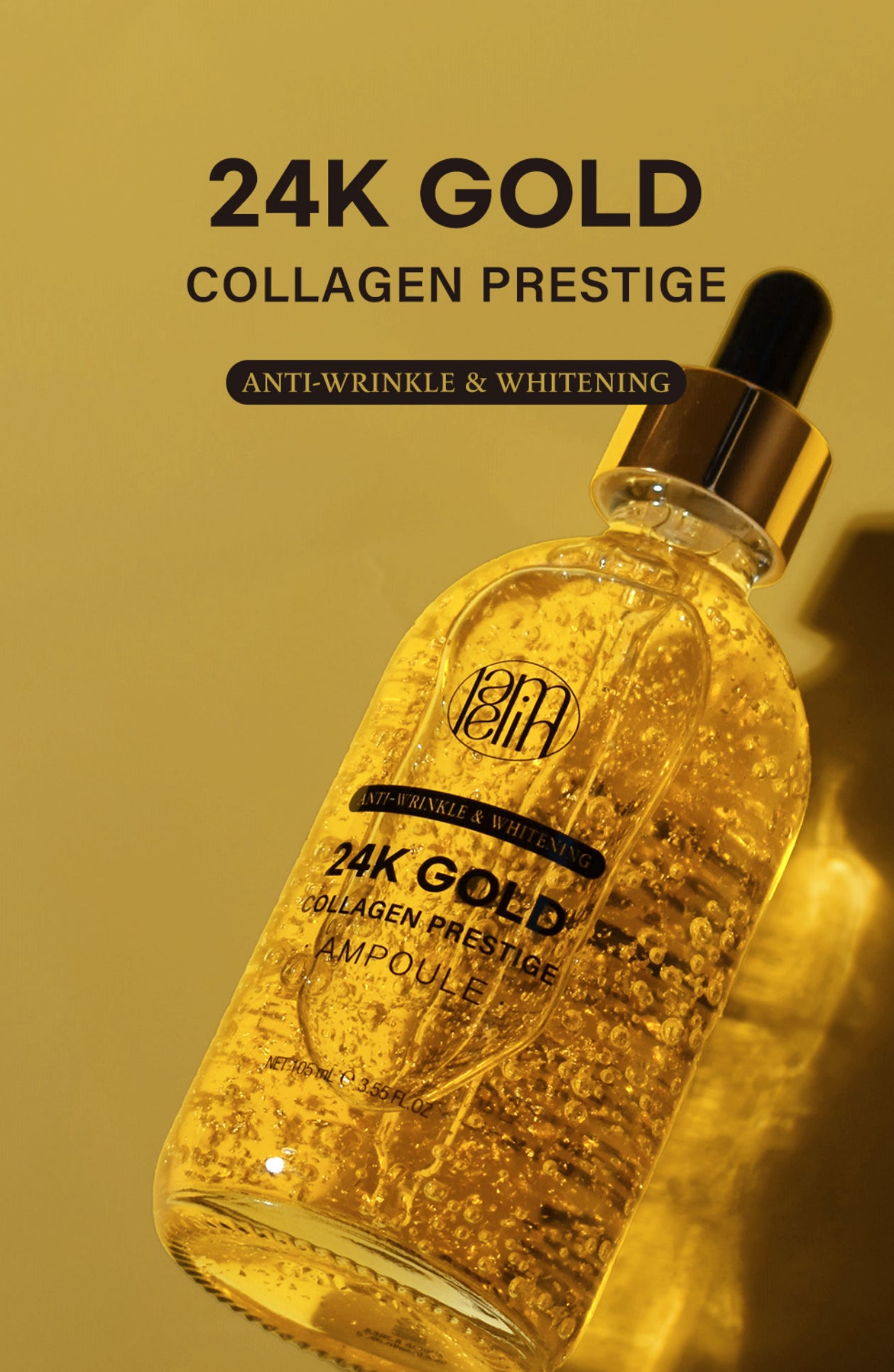 LAMELIN Anti Wrinkle & Whithening 24 K Gold Collagen Prestige Ampoule