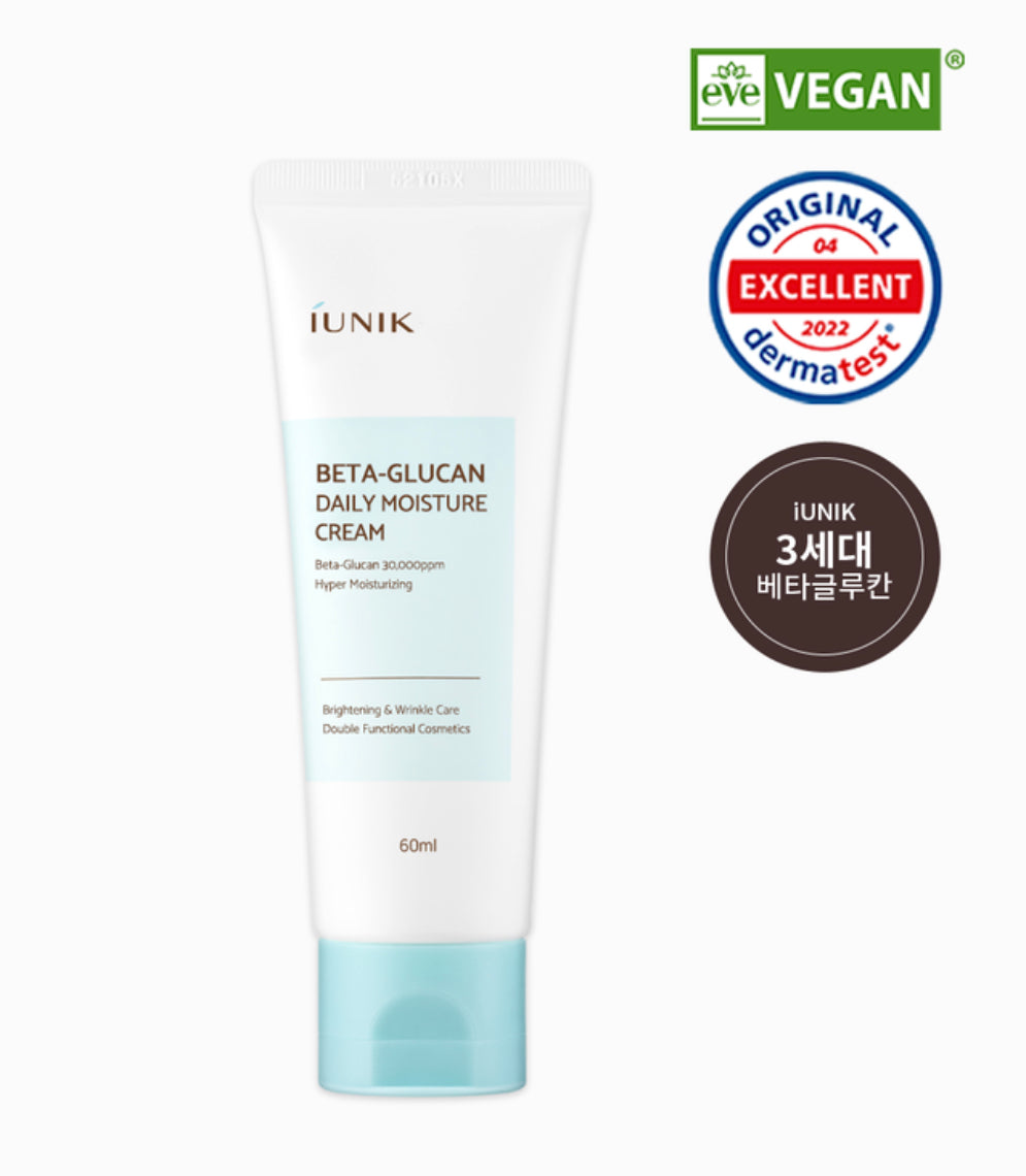 I UNIK Beta Glucan Daily Moisture Cream كريم البشرة المرطب من اي يونيك