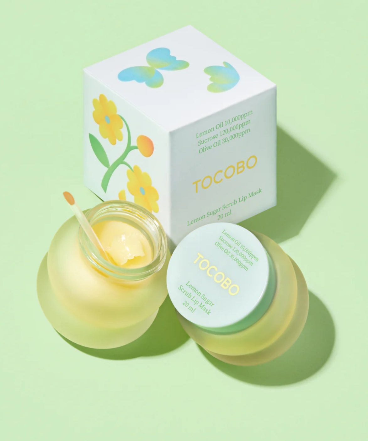 TOCOBO Lemon sugar scrub lip mask مقشر الشفاه بالسكر والليمون من توكوبو