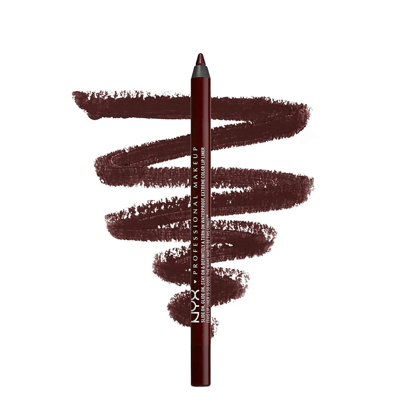 NYX Slide on glide on stay on & definitely a turn on waterproof extreme color lip liner قلم تحديد الشفاه من نيكس