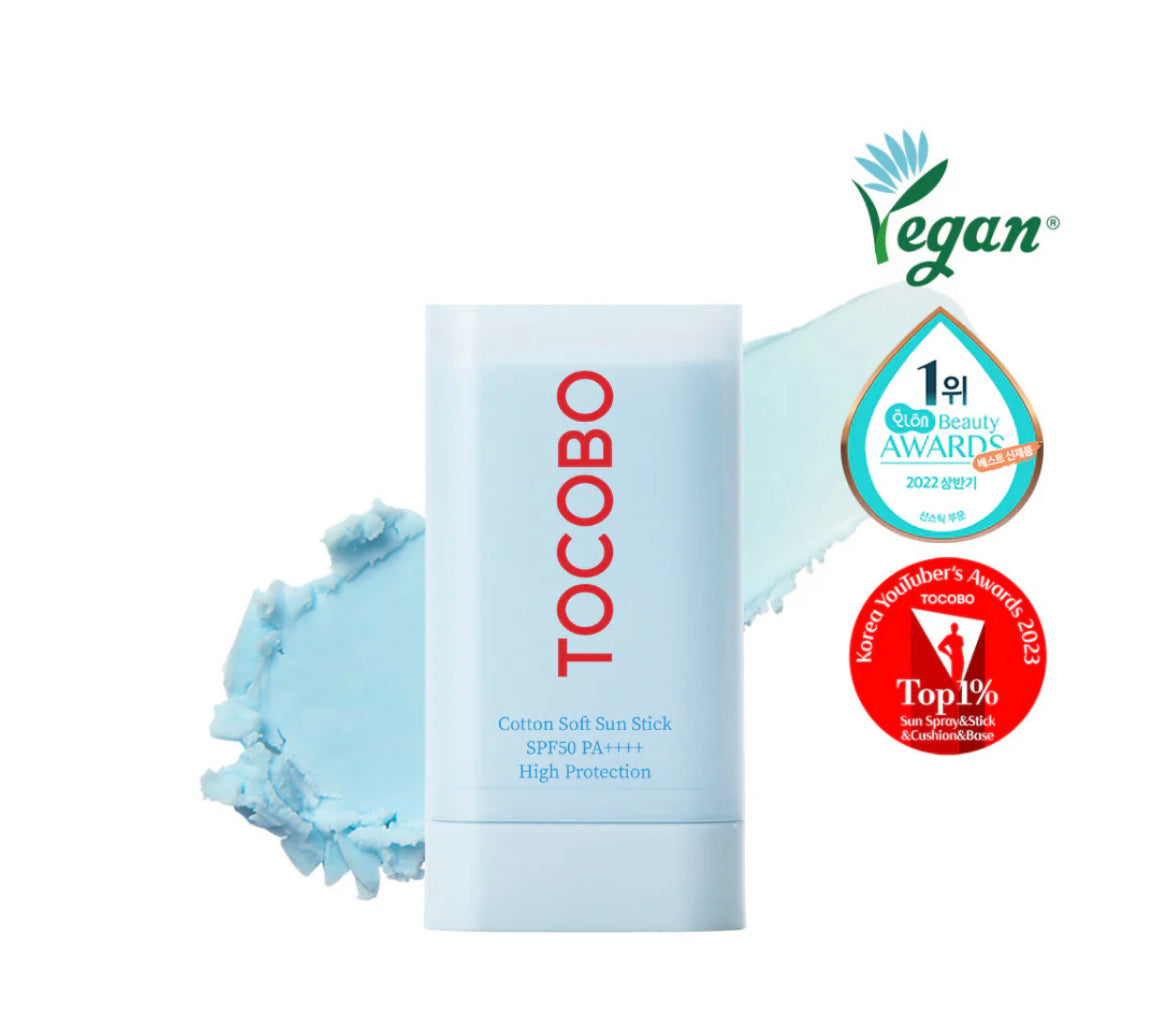 TOCOBO Cotton Soft Sun Stick SPF50 PA++++ واقي الشمس الكيميائي الستيك بملمس قطني ناعم من توكوبو