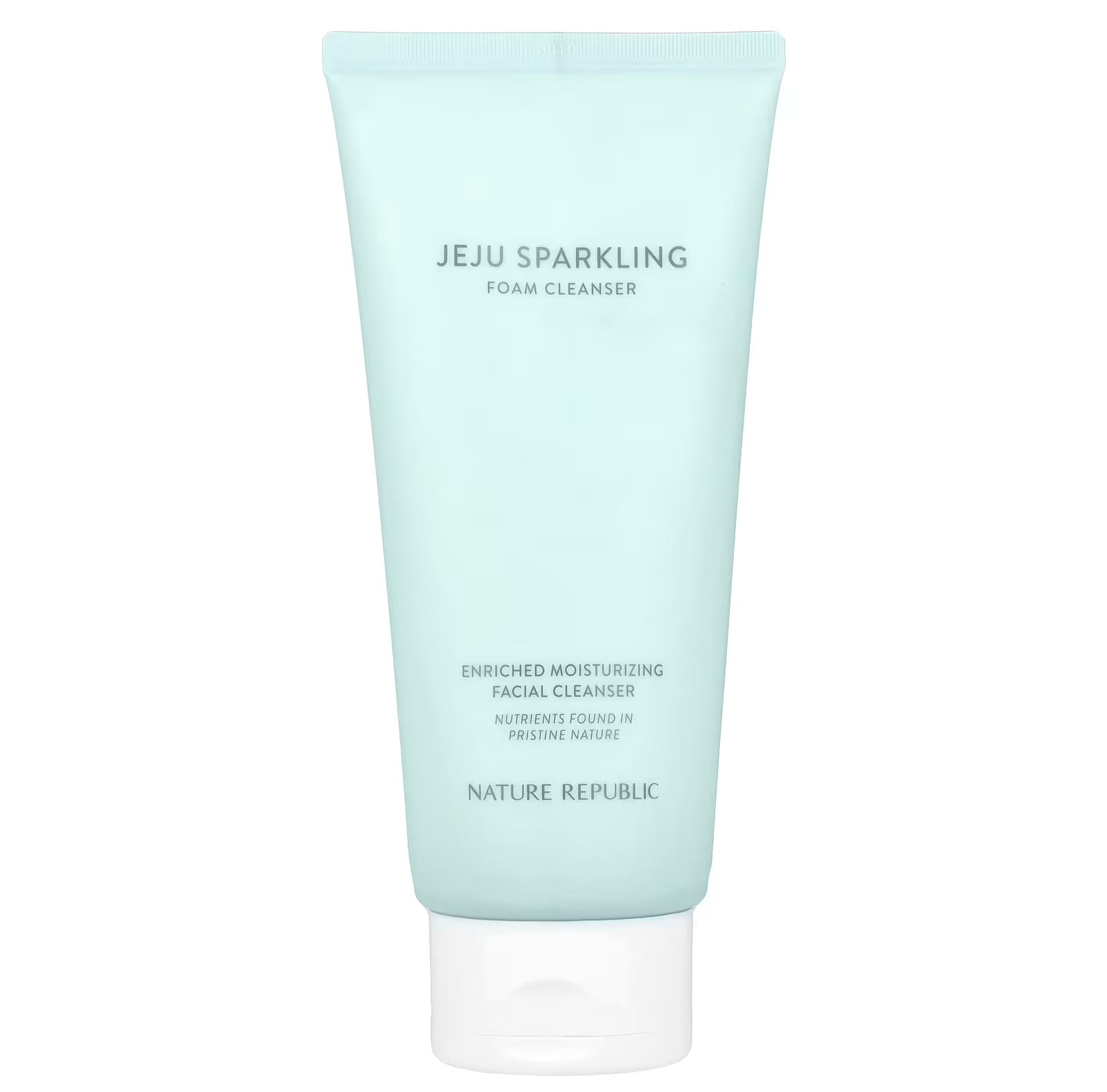 NATURE REPUBLIC JEJU SPARKLING FOAM CLEANSER غسول البشرة بخلاصة ماء الجيجو من نيجر ريببليك