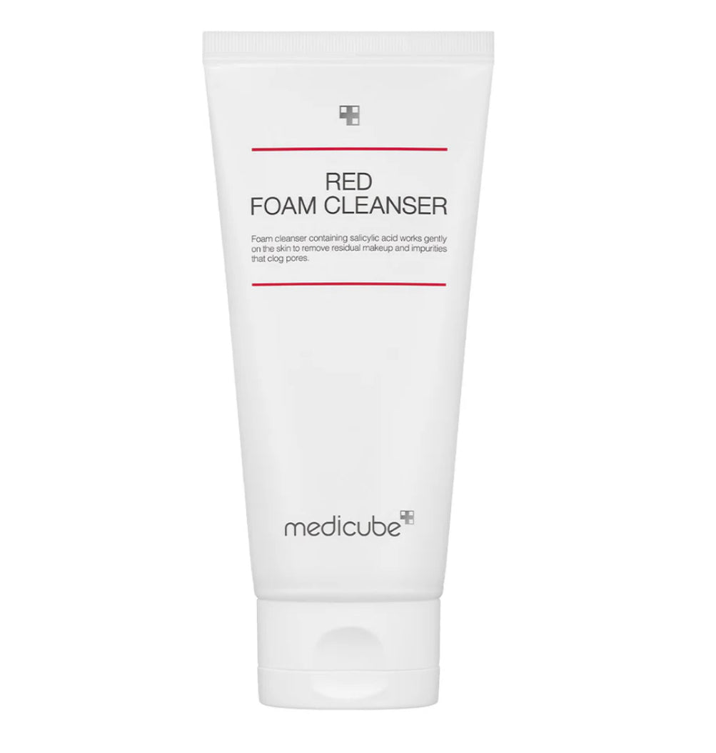 MEDICUBE RED FOAM CLEANSER 2020 غسول رغوي بالساليسيلك اسد من ميدكيوب