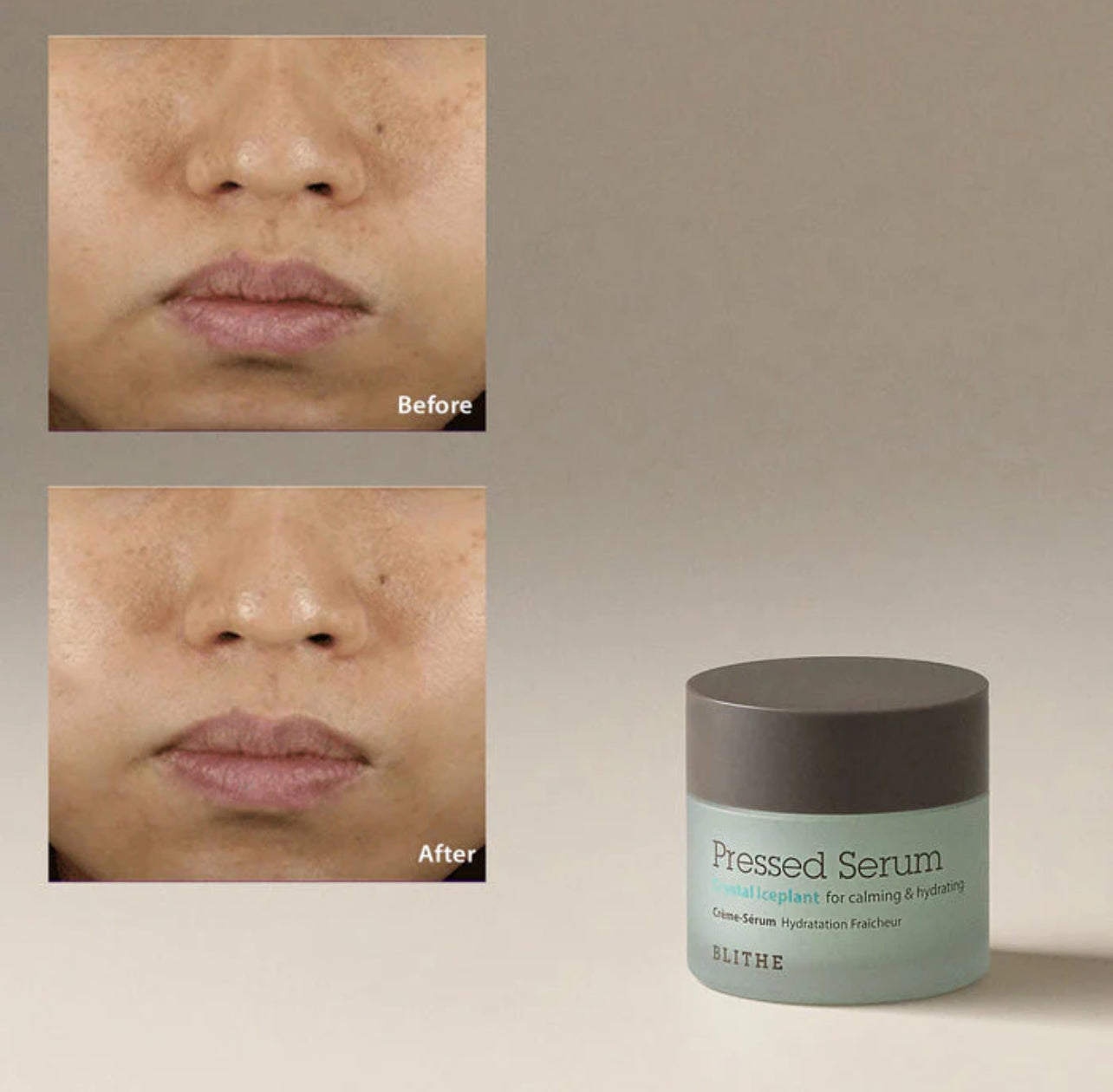 BLITHE pressed serum crystal ice plant