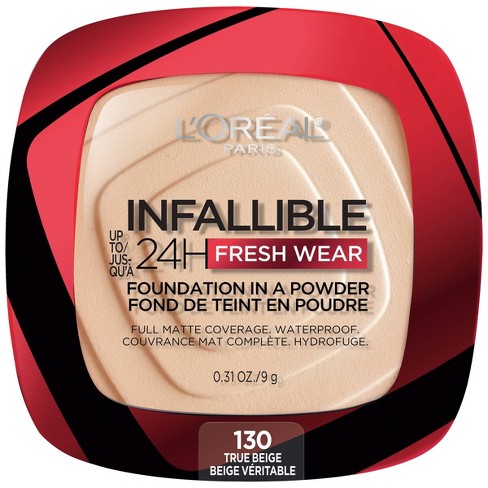 LOREAL INFALLIBLE Up 24H Fresh Wear Foundation In A Powder بودرة الأساس من لوريال بارس