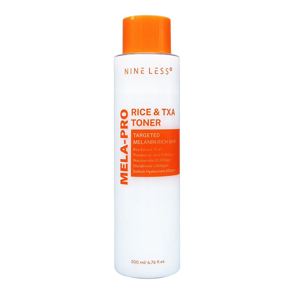 NINE LESS mela pro rice & txa toner targeted melanin rich skin تونر البشرة بالارز من ناين ليس