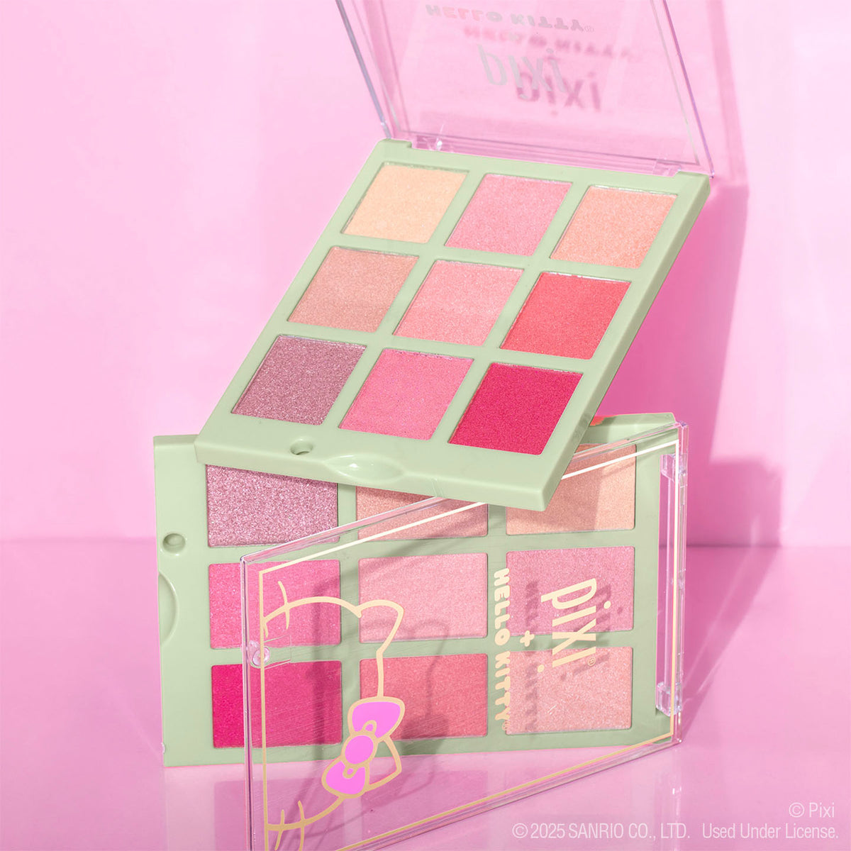 PIXI Hello Kitty Chrome Glow Multi Use Palette 9 Colors بالت المكياج من بيكسي