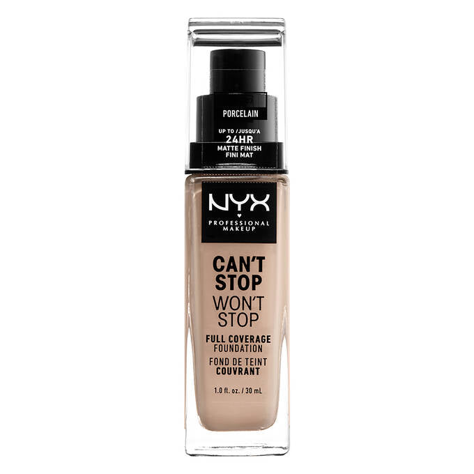 NYX Can't Stop Won't Stop Full Cover Foundation كريم اساس نيكس بتغطية كاملة