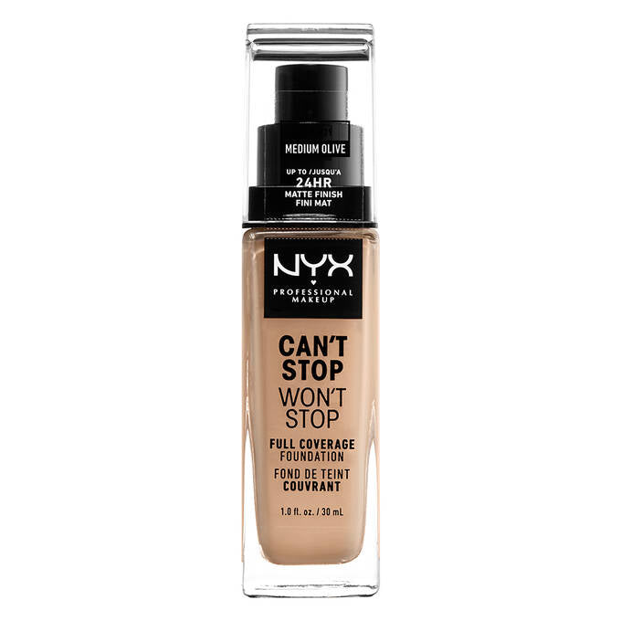 NYX Can't Stop Won't Stop Full Cover Foundation كريم اساس نيكس بتغطية كاملة