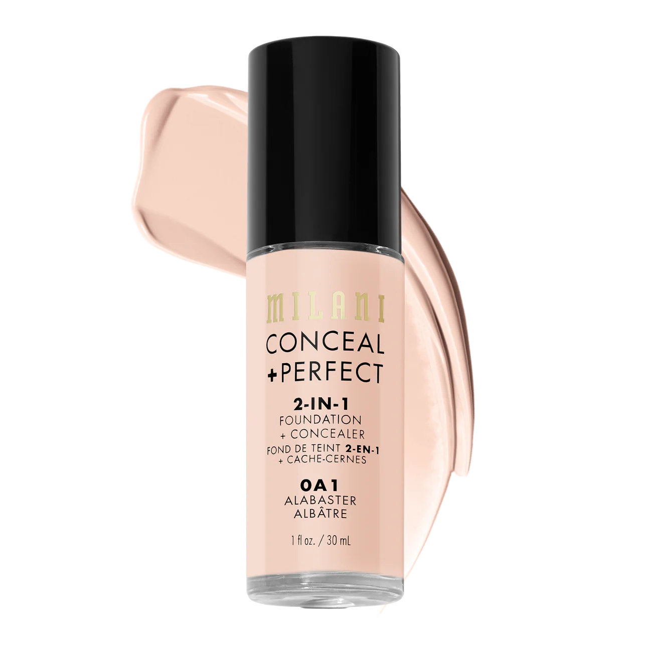 MILANI concealer + perfect 2 in 1 foundation + concealer كونسيلر وفاونديشن منتجين في منتج واحد من ميلاني