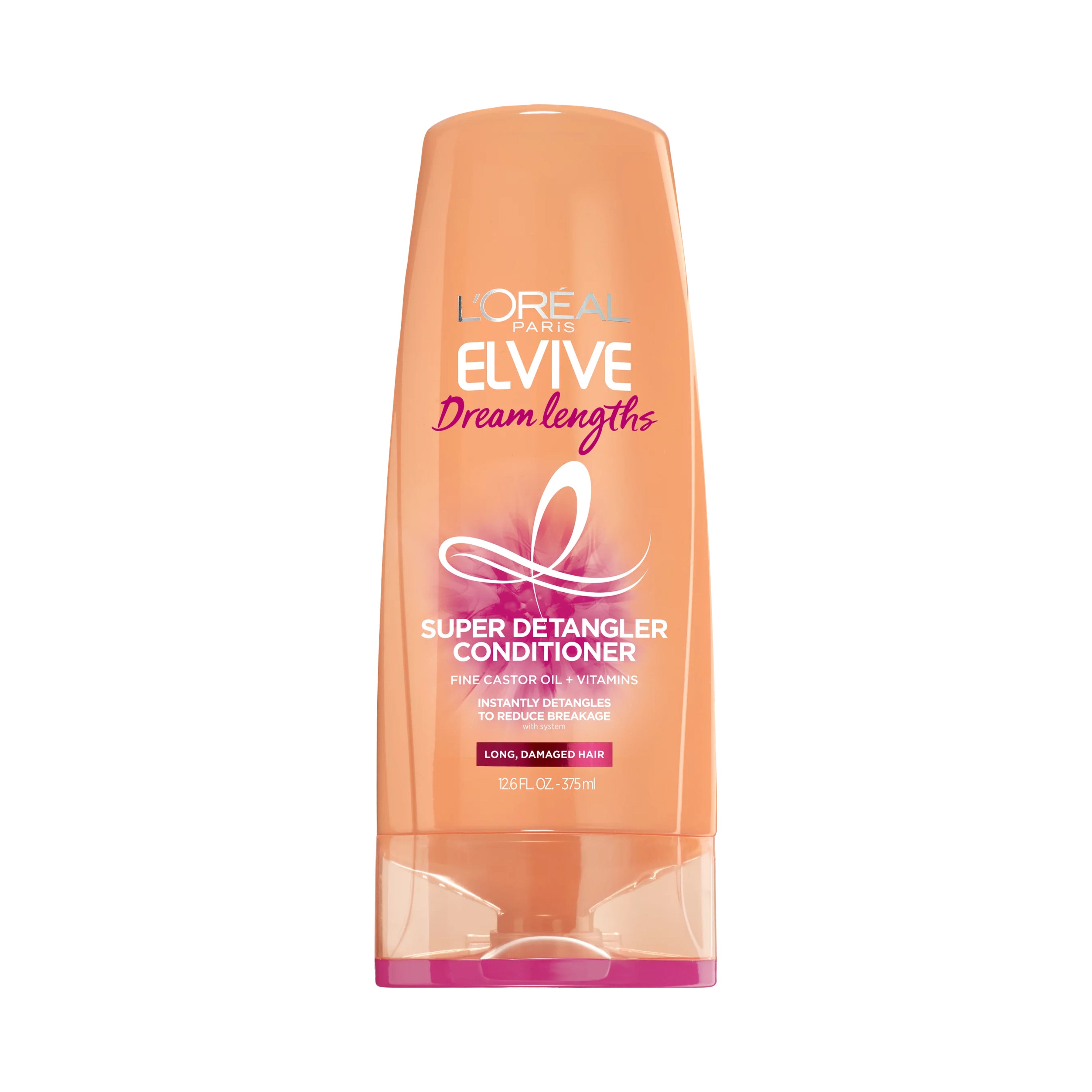 LOREAL PARIS ELVIVE dream lengths super detangler conditioner fine castor oil + vitamins long dameged hair بلسم تطويل وعلاج الشعر من لوريال بارس الفيف