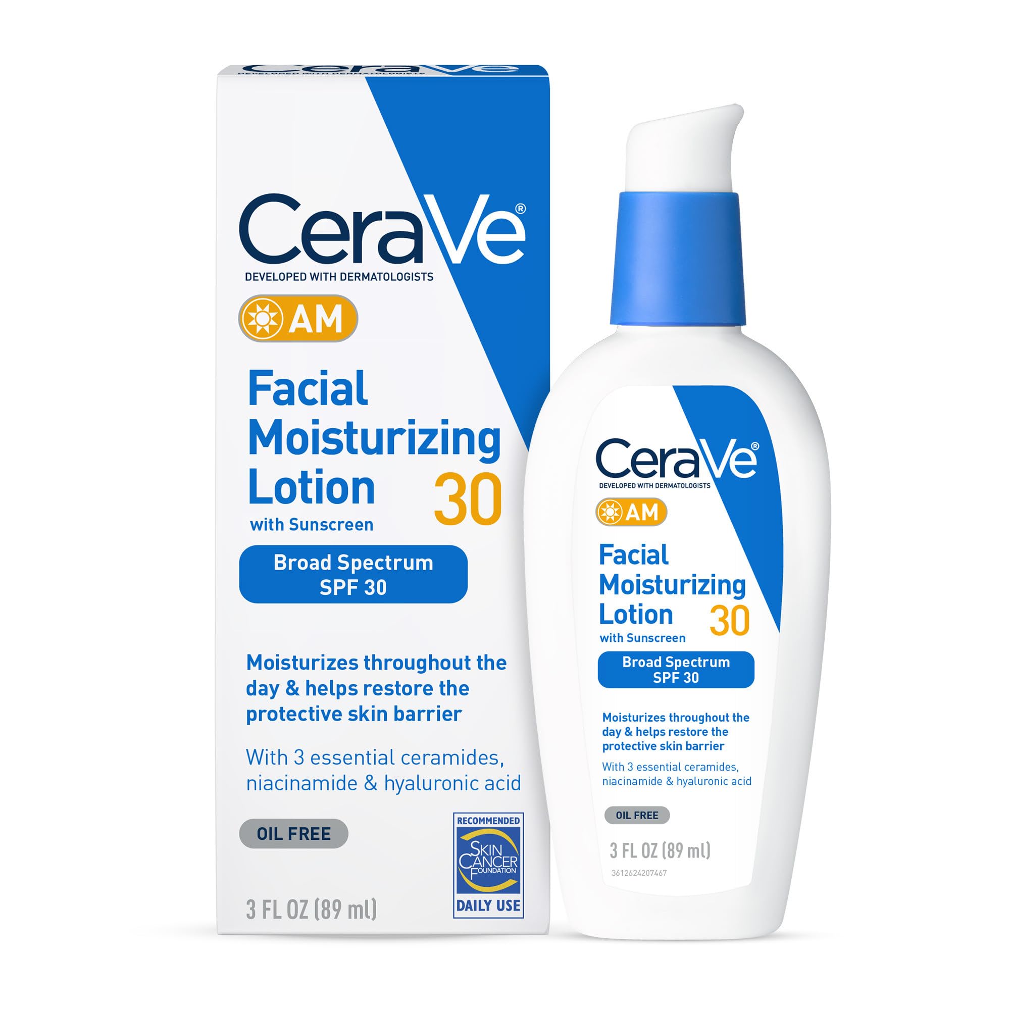 CERAVE AM Facial Moisturizing Lotion SPF 50 كريم ترطيب الوجه النهاري من سيرافي