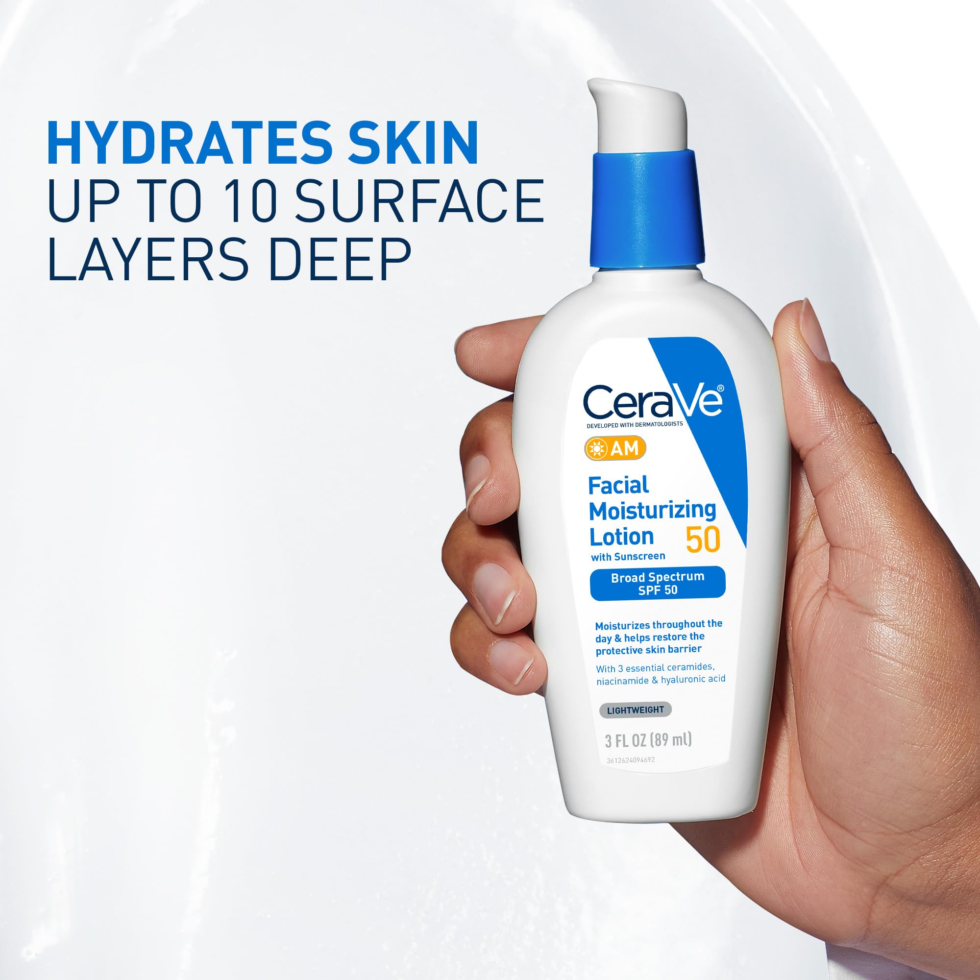 CERAVE AM Facial Moisturizing Lotion SPF 50 كريم ترطيب الوجه النهاري من سيرافي