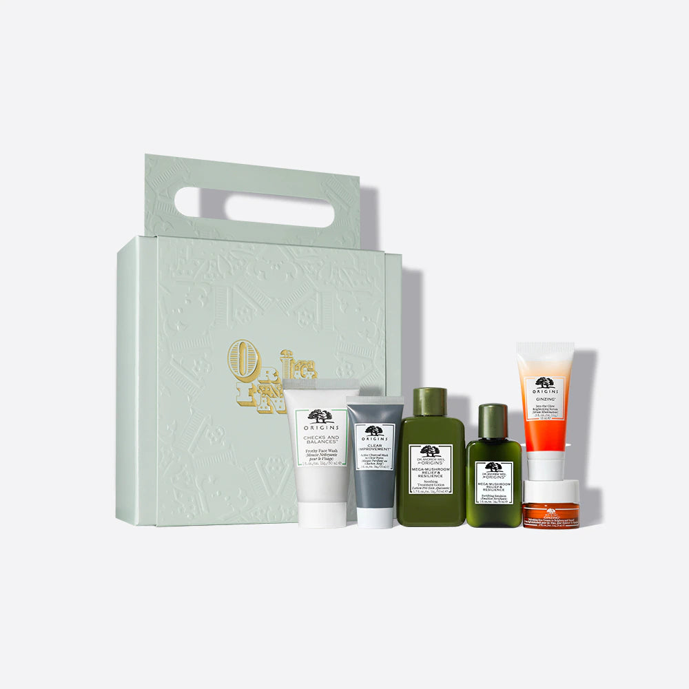 ORIGINS Fantastic Favorites Origins Skincare Essential Gift Set مجموعة اساسيات العناية بالبشرة بحجم السفر