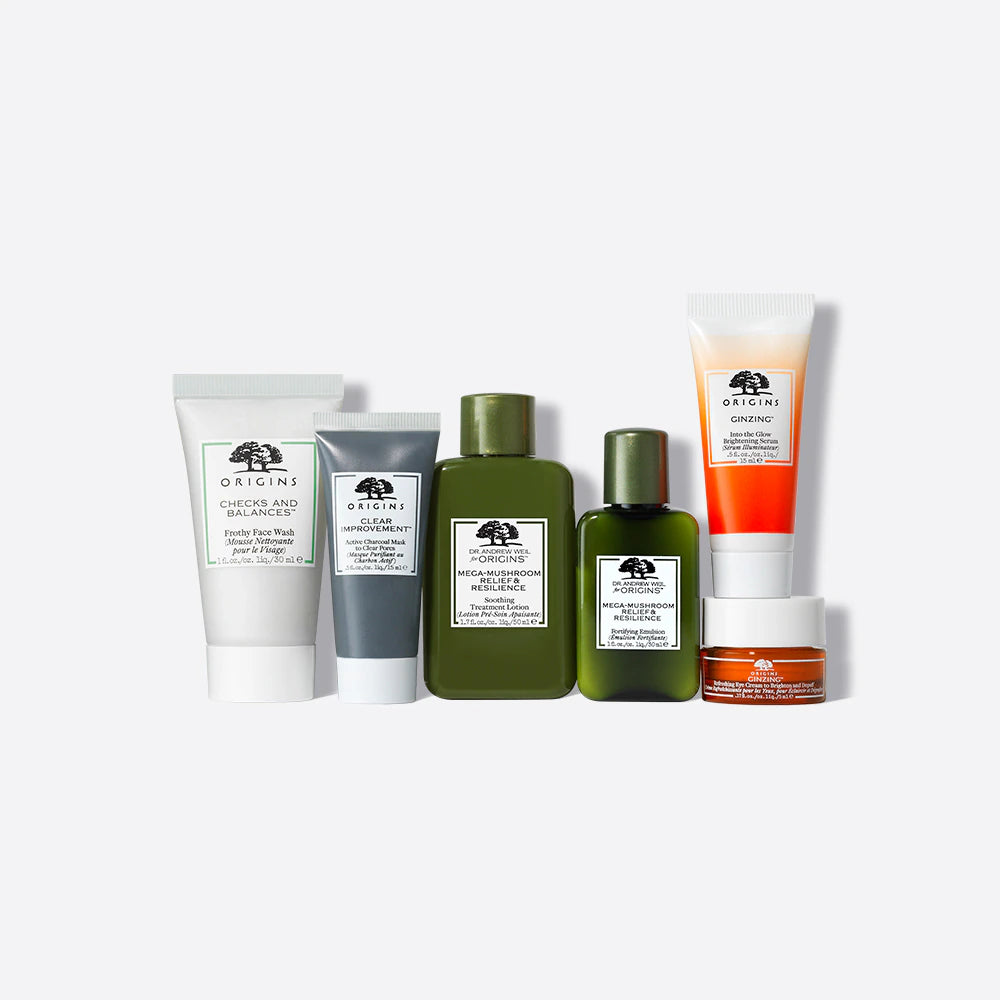 ORIGINS Fantastic Favorites Origins Skincare Essential Gift Set مجموعة اساسيات العناية بالبشرة بحجم السفر