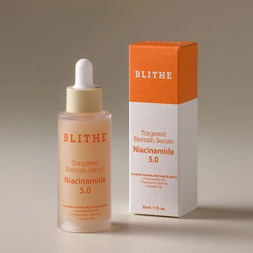 BLITHE Targeted Blinish Serum Niacinamide 5.0 control uneven skin tone & pores سيروم النياسينمايد للبشرة