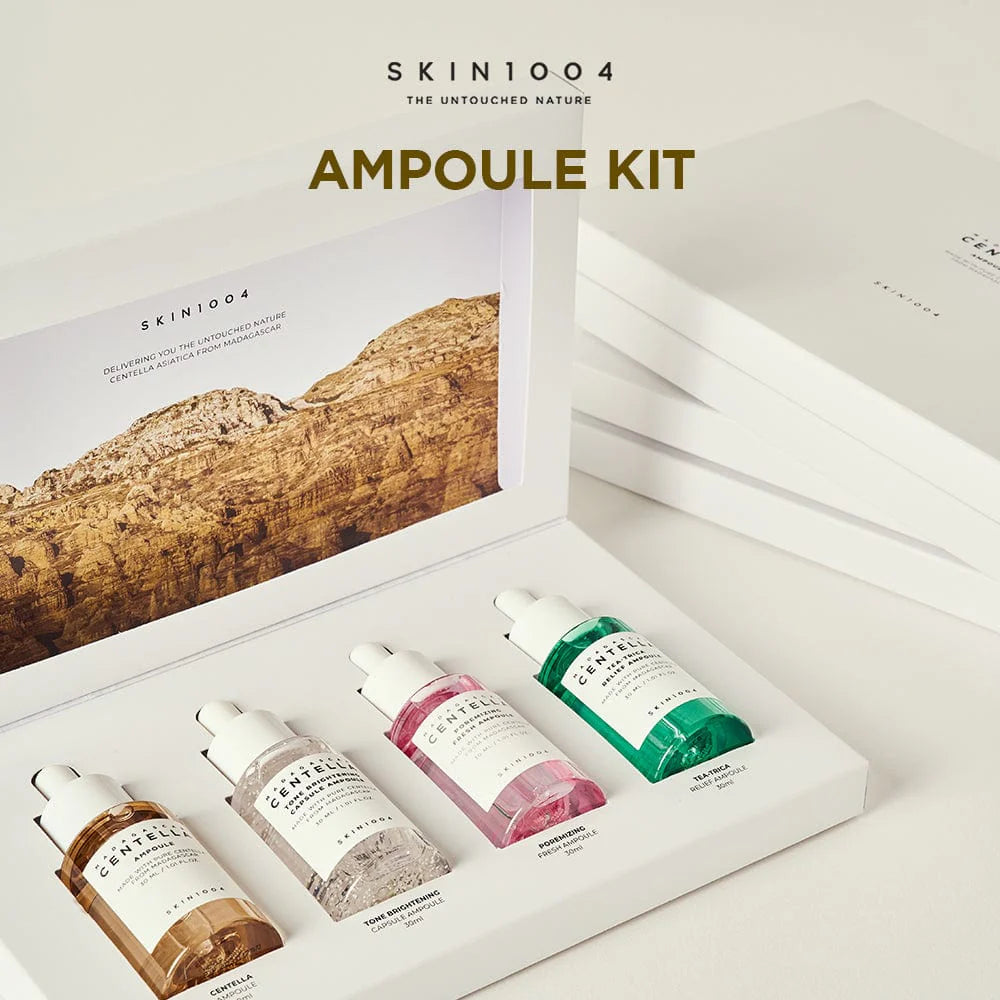 SKIN 1004 Madagascar Centella Ampoule Kit مجموعة امبولات البشرة بحجم السفر من سكن ١٠٠٤