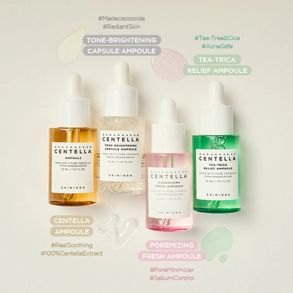 SKIN 1004 Madagascar Centella Ampoule Kit مجموعة امبولات البشرة بحجم السفر من سكن ١٠٠٤