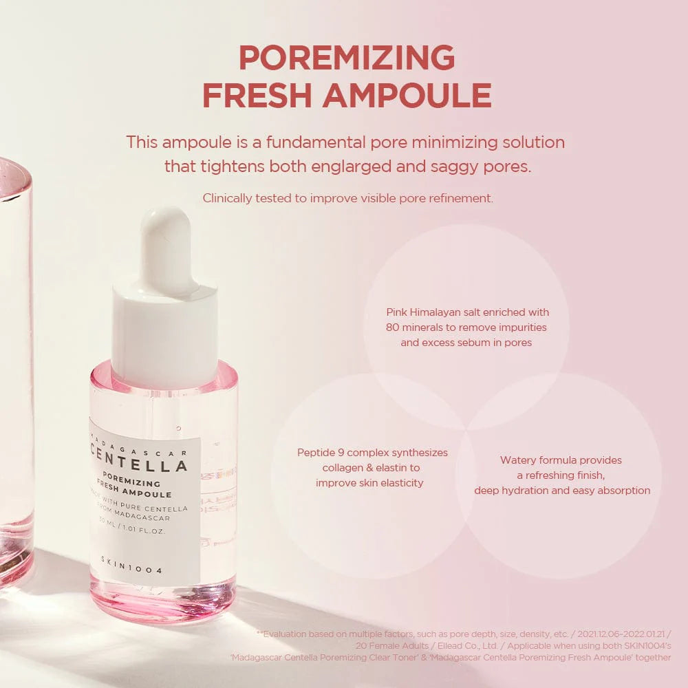 SKIN 1004 Madagascar Centella Ampoule Kit مجموعة امبولات البشرة بحجم السفر من سكن ١٠٠٤