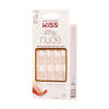 KISS Nude Revolutioary Natural Nails 28 Nails Glue Included KAN07 (Leilani)