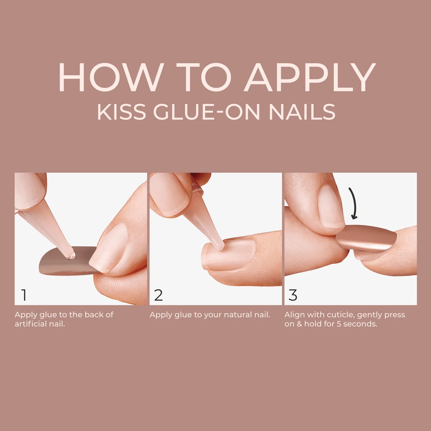 KISS Bare But Better 30 Nails Glue Included BNP01 (Shine)