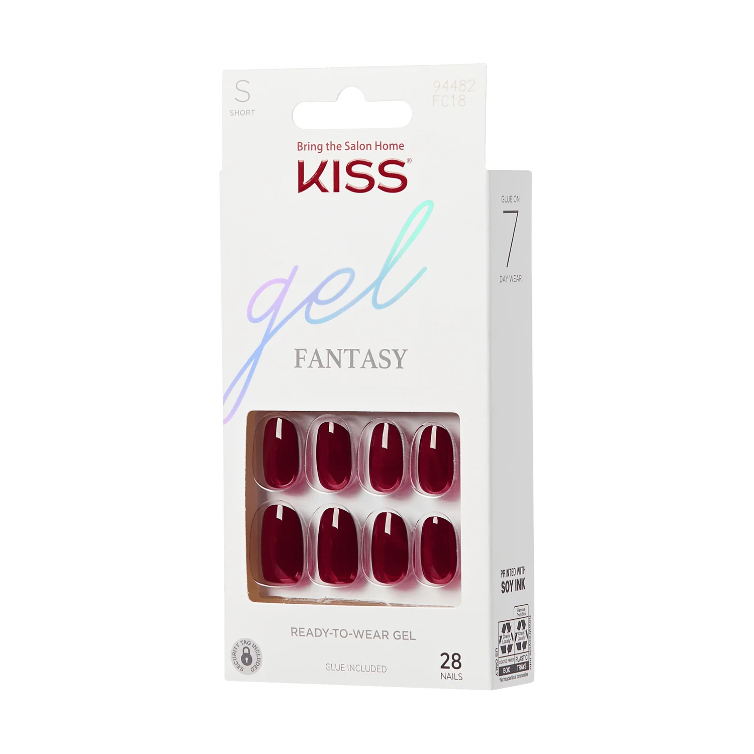 KISS Gel Fantasy 28 Nails Glue Included FC18(One Call)