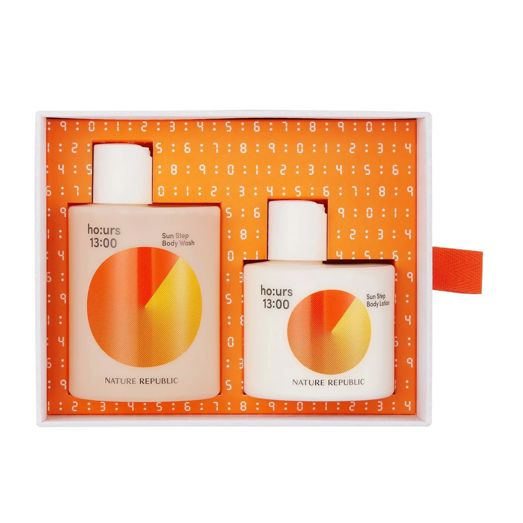 NATURE REPUBLIC HOURS Sun Step Body Care Set