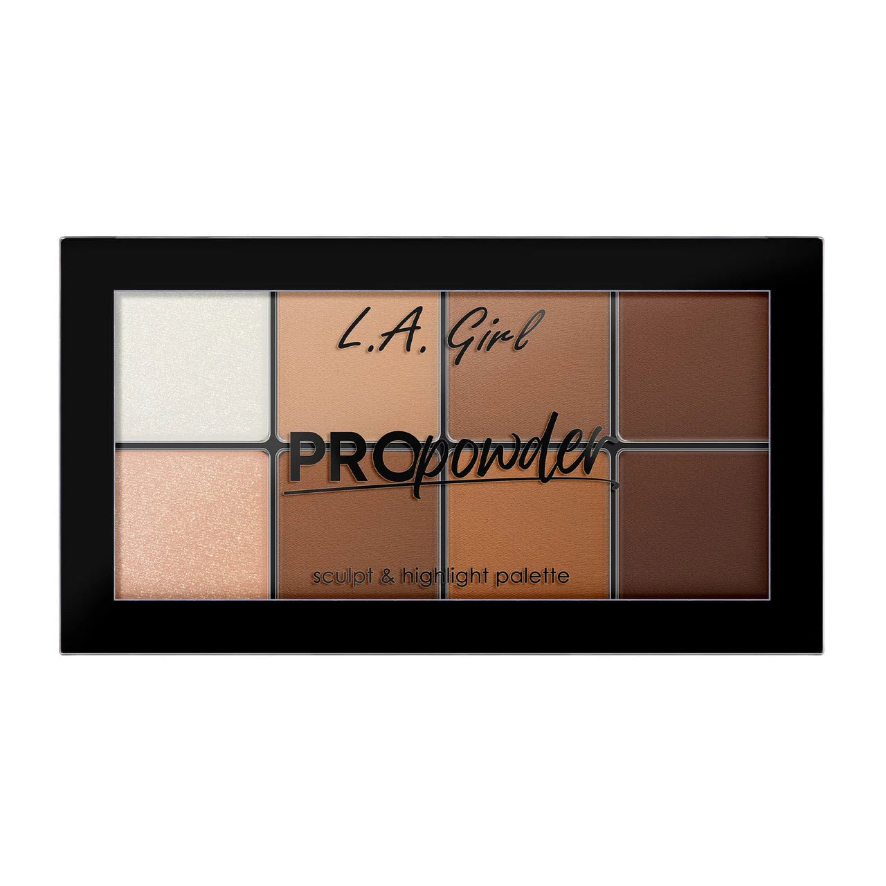 LA GIRL Propowder Scuipt&highlight Palette باليت هايلايتر وكونتور من ال اي كيرل