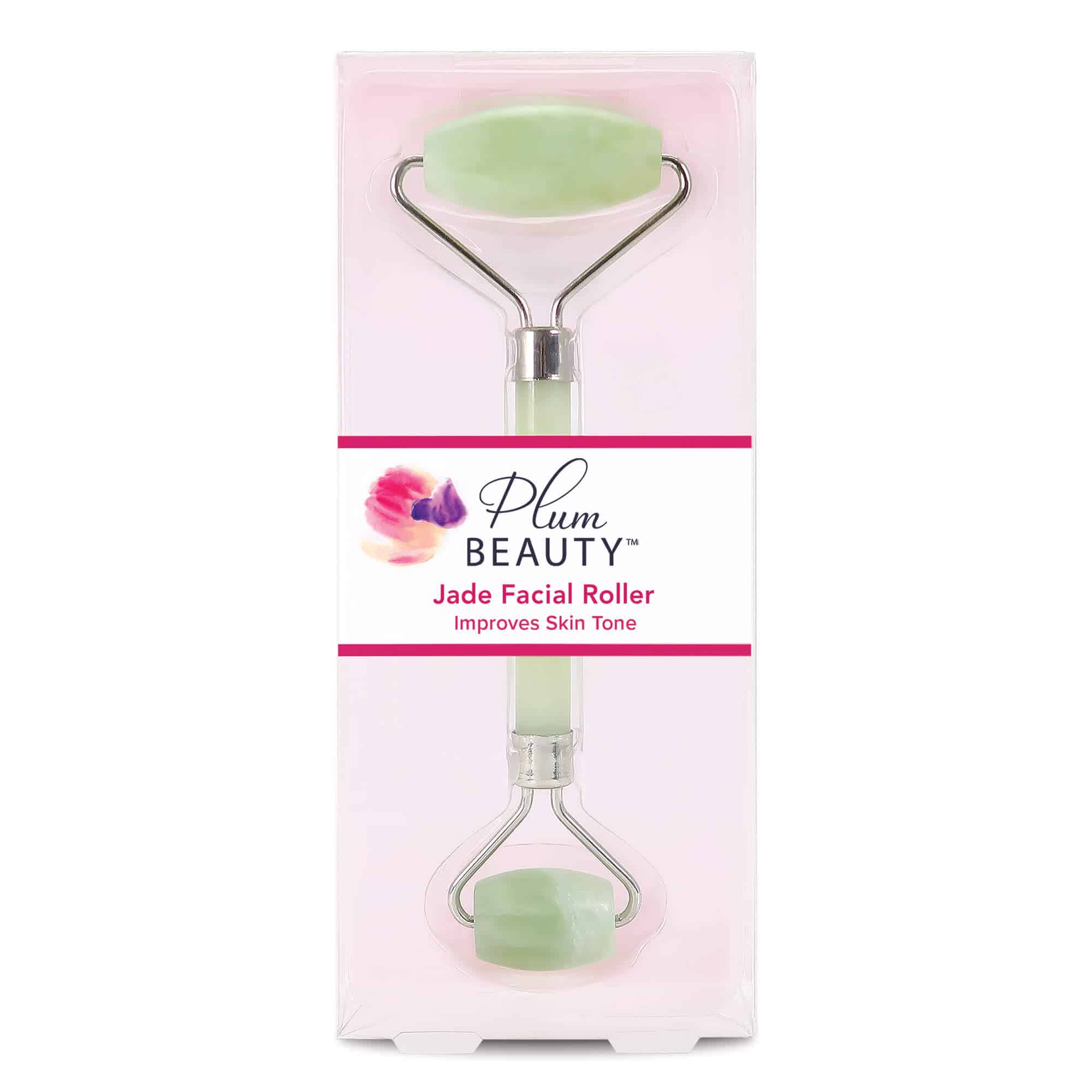 PLUM BEAUTY Jade Facial Roller Two Sided اداة تدليك الوجه