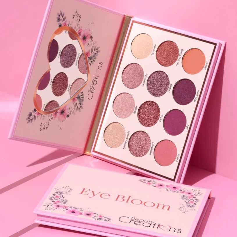 BEAUTY CREATIONS Eye Bloom Eyeshadow palette
 ظلال العيون بالوان الشمرز والنيود الدافئه