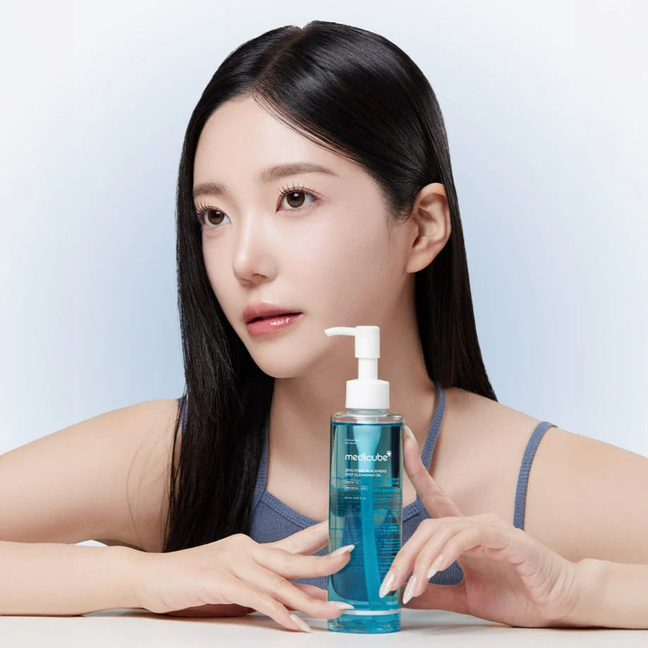 MEDICUBE Zero Pore Blackhead Deep Cleansing Oil غسول زيتي للتنظيف العميق  من ميدكيوب