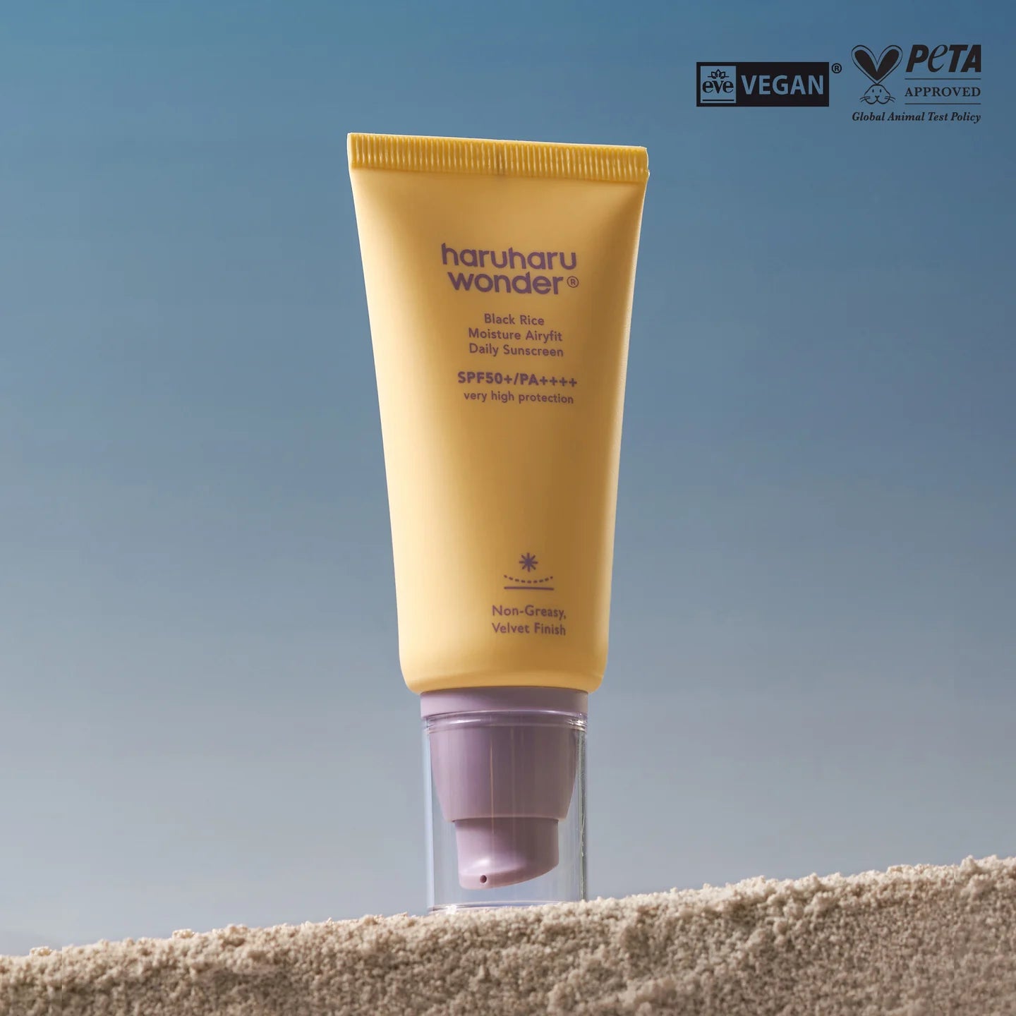 HARUHARU WONDER Black Rice Moisture Airyfit Daily Sunscreen SPF50+ PA++++ Very High Protection Unscented واقي الشمس بالرز الاسود