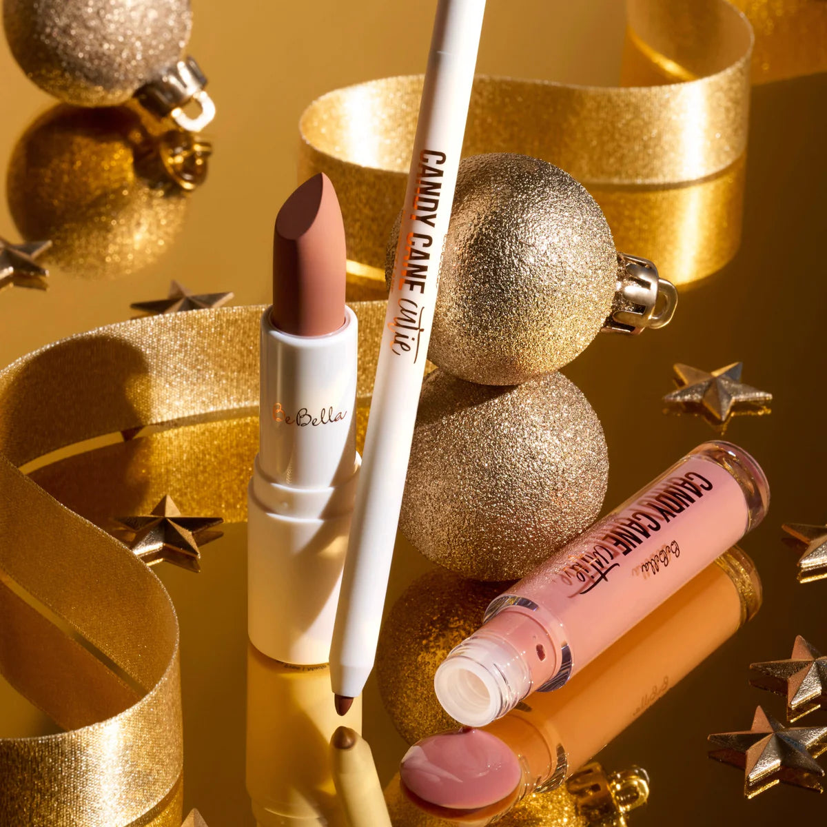 be bella candy cane wtie lip trio set