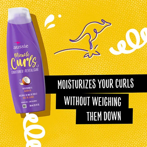 AUSSIE Miracle Curls Conditioner With Coconut Oil بلسم للشعر الكيرلي بزيت جوز الهند من اوسي