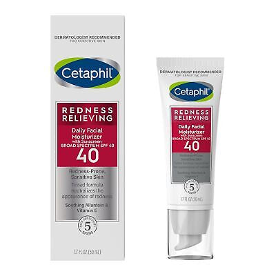 Cetaphil Redness Relieving Daily Facial Moisturizer SPF 40 مرطب البشرة المعرضة للاحمرار