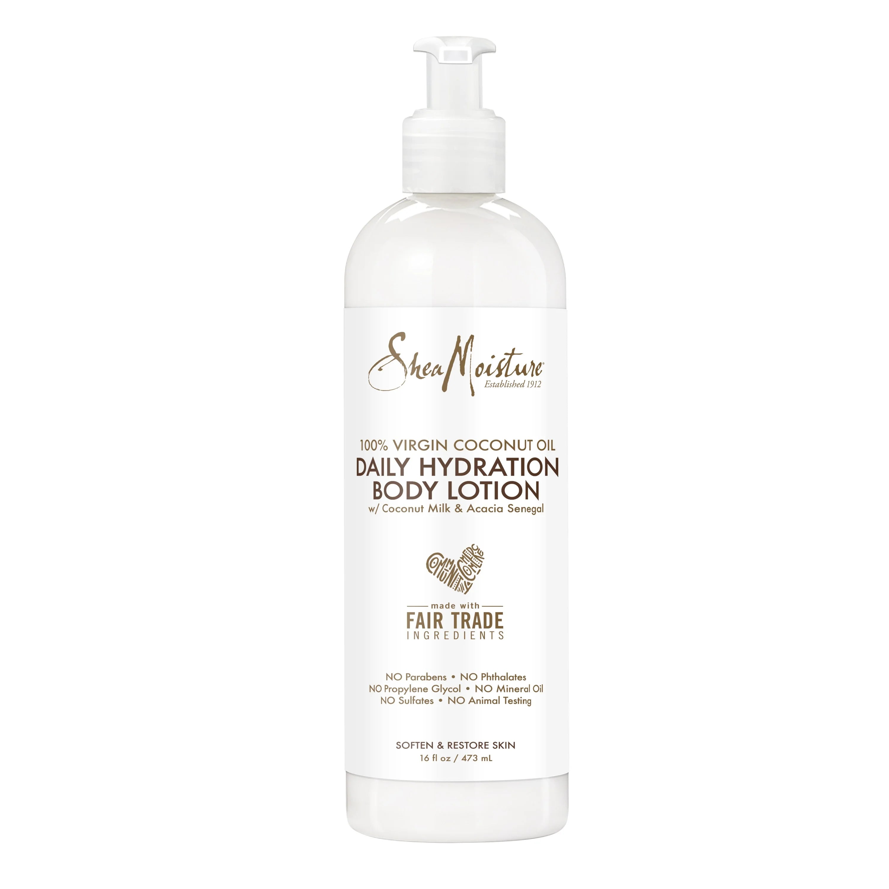 SHEA MOISTURE 100% VIRGIN COCONUT OIL BODY LOTION DAILY HYDRATION لوشن ترطيب الجسم اليومي