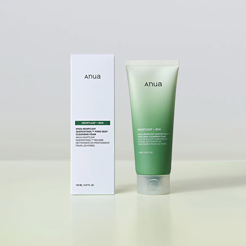 Anua Heartleaf Quercetinol Pore Deep Cleansing Foam رغوة تنظيف البشرة من انوا