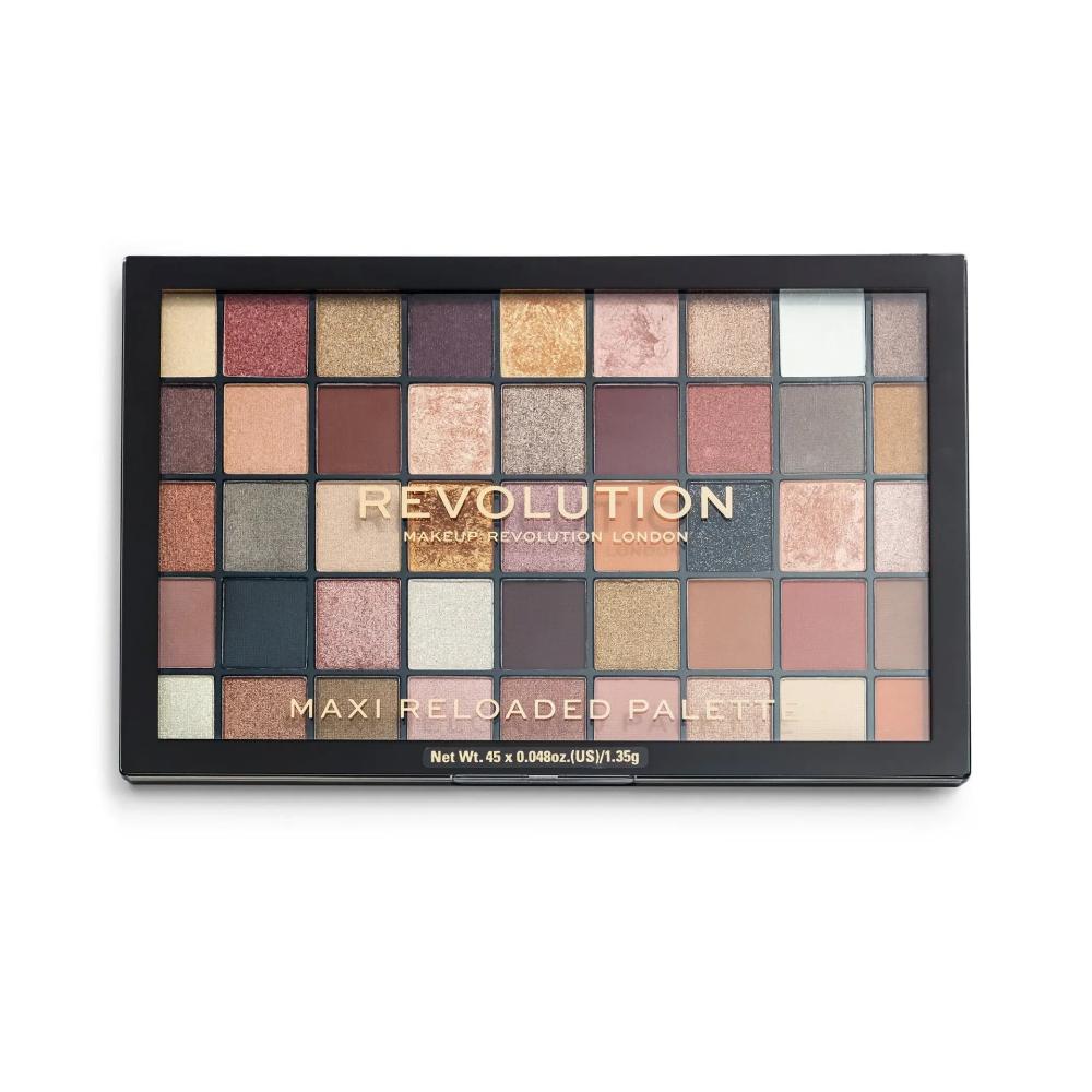 REVOLUTION - MAXI RELOADED PALETTE - SHADOW PALETTE - 45 Colors - LARGE IT UP