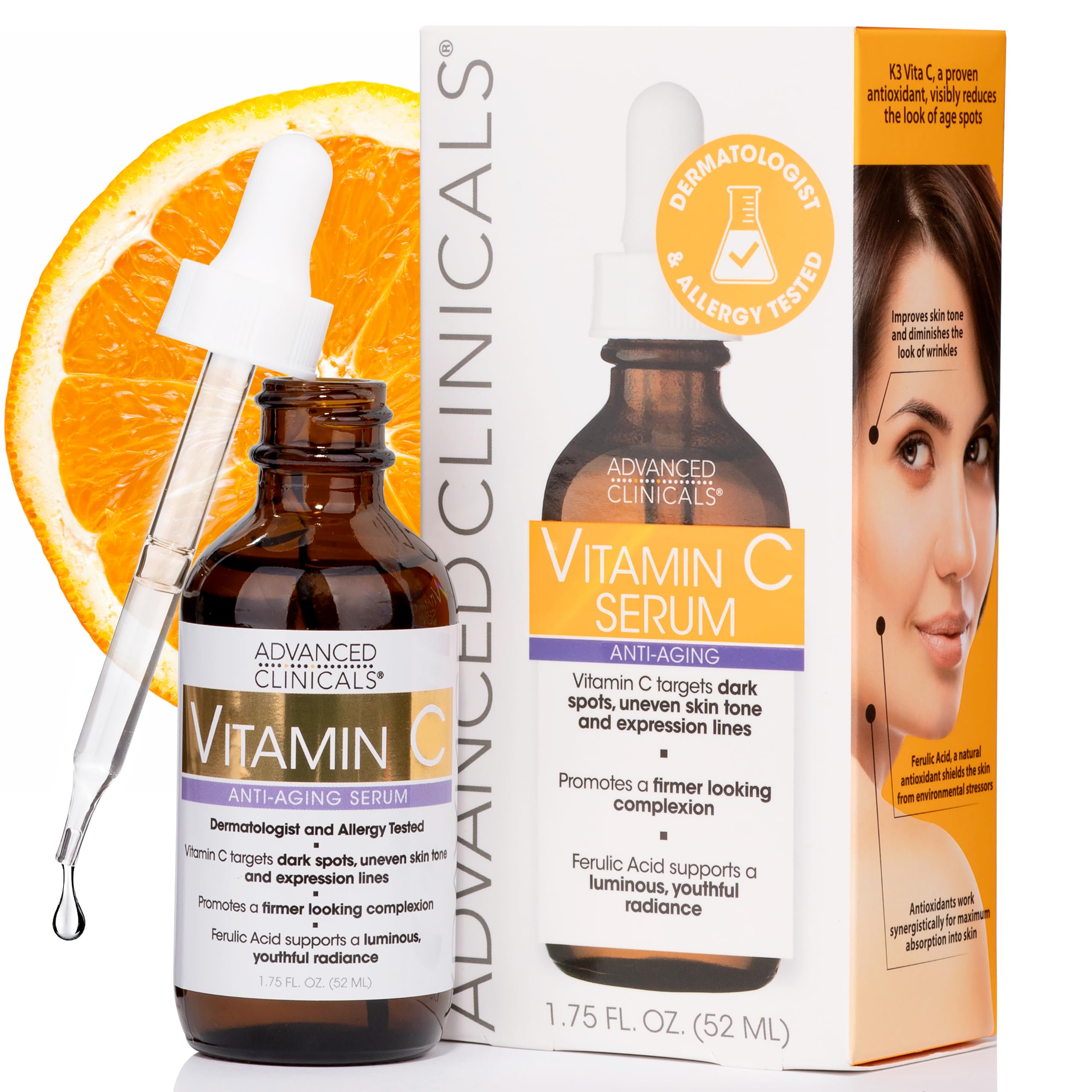 ADVANCED CLINICALS Vitamin C Anti-Aging Serum سيروم الفيتامين سي من ادفانسد كلينيكالز