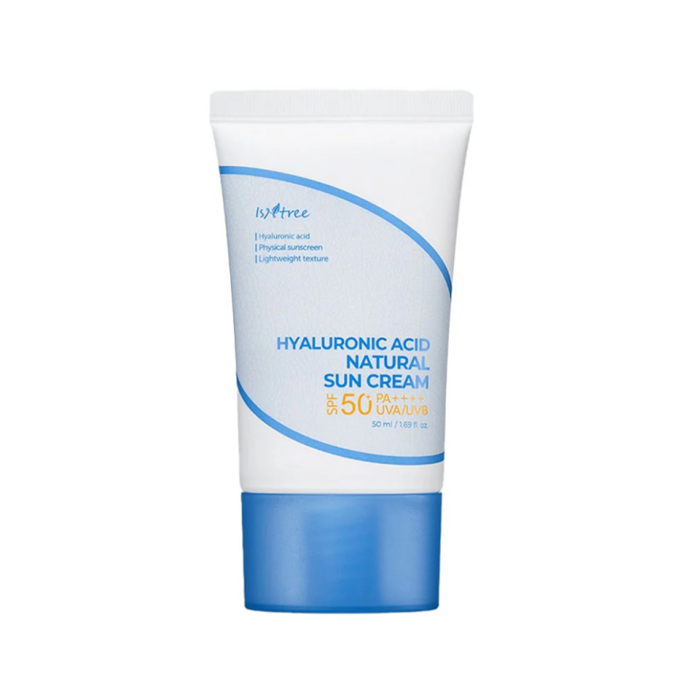 ISNTREE Hyaluronic acid natural sun cream كريم واقي الشمس الفيزيائي بالهايلرونك اسد من ازنتري