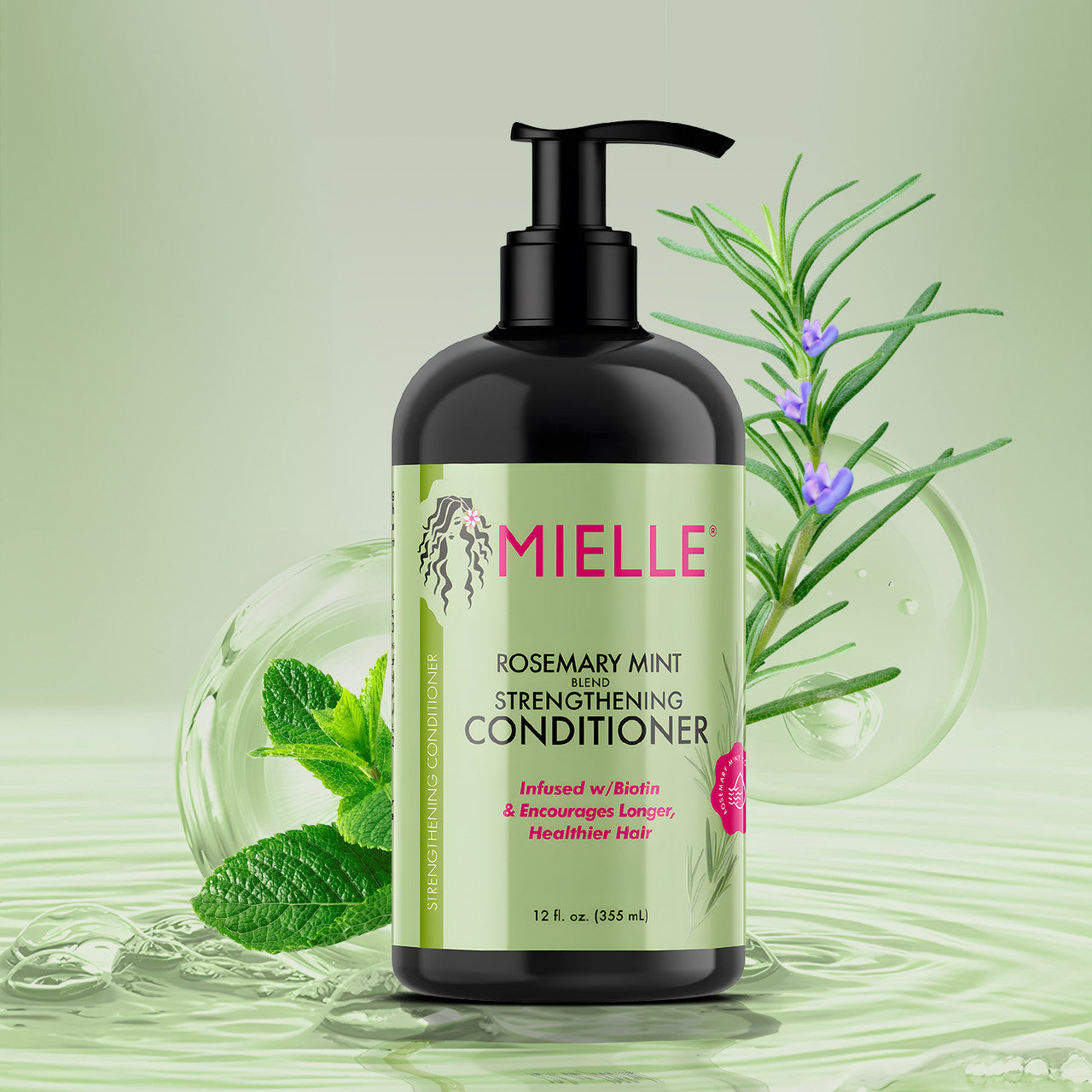 MIELLE Rosemary Mint Blend Strengthening Conditioner بلسم تقوية النعناع روزماري من ميلي